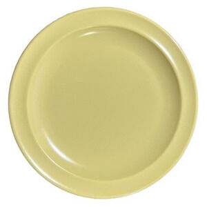 Vintage MCM Prolon 9923 Dessert Salad Plate Set 4 Yellow Restaurant Cafeteria